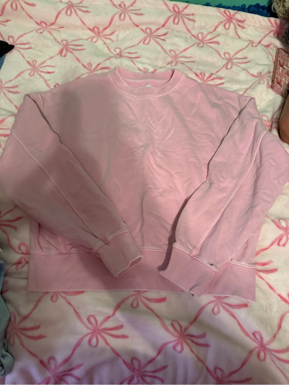 Zara Light Pink Crewneck Sweatshirt